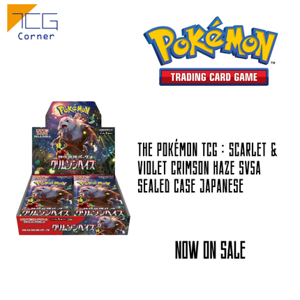 Pokemon Card Game: Scarlet & Violet Crimson Haze sv5a Sealed Case Japanese