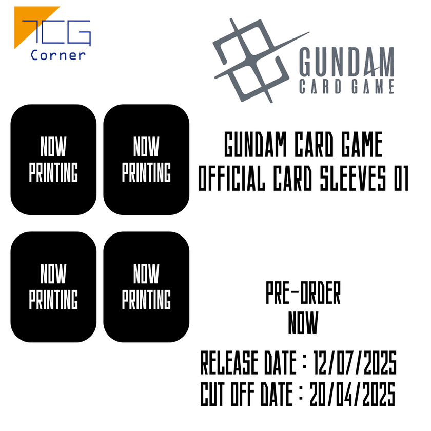 Gundam Card Game Official Card Sleeves 01 Pre-Order