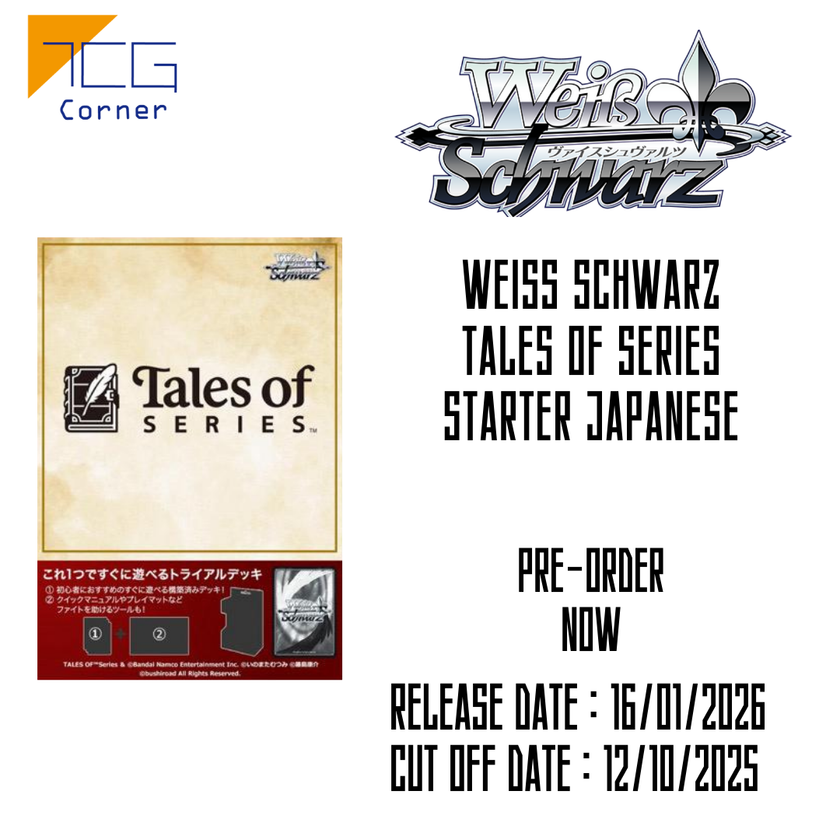 Weiss Schwarz Tales of series Starter Japanese Pre-Order