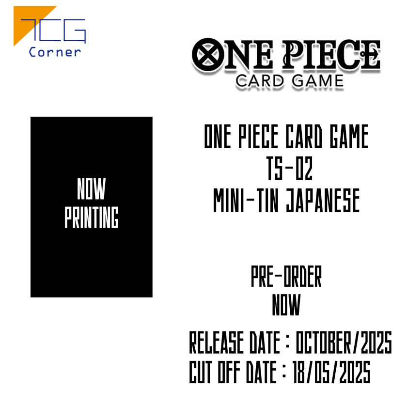 One Piece Card Game TS-02 Mini-tin Japanese Pre-Order