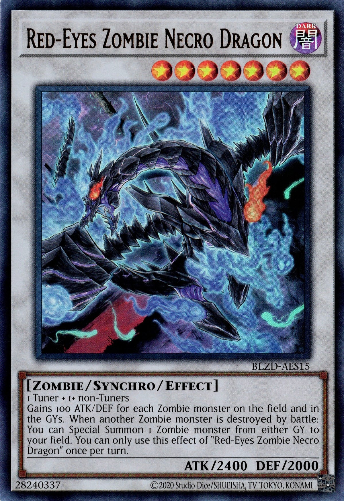 BLZD-AES15 Red-Eyes Zombie Necro Dragon (UR)