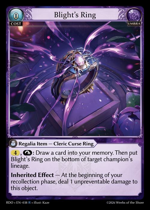 RDO-038 Blight's Ring (Rare)