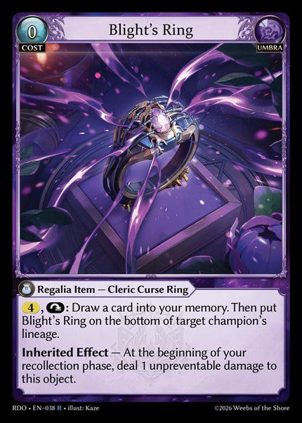 RDO-038 Blight's Ring (Rare)