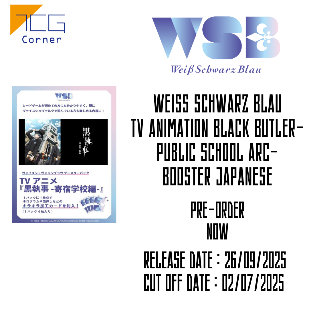Weiss Schwarz Blau TV animation Black Butler-Public School Arc- Booster Japanese Pre-Order