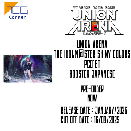 Union Arena THE IDOLM@STER SHINY COLORS PC01BT Booster Japanese Pre-Order
