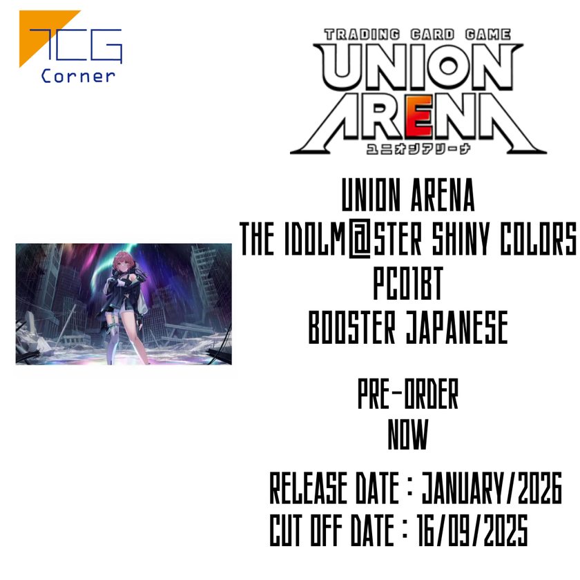Union Arena THE IDOLM@STER SHINY COLORS PC01BT Booster Japanese Pre-Order