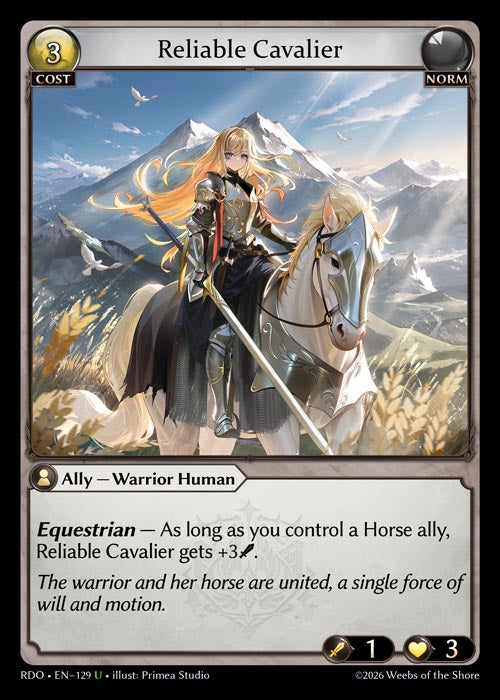 RDO-129 Foil-Reliable Cavalier (Uncommon)