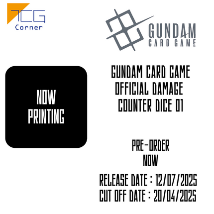 Gundam Card Game Official Damage Counter Dice 01 Pre-Order