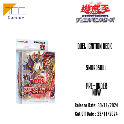 Yu-Gi-Oh! Official Card Game Duel Monsters Structure Deck DUEL-IGNITION DECK SWORDSOUL (Asian English Ver.) Second Pre-Order