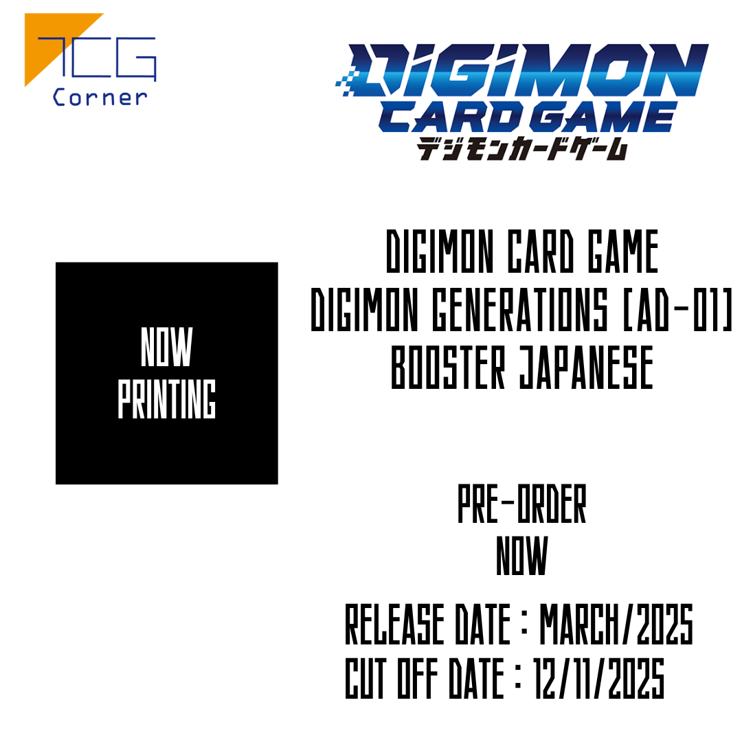 Digimon Card Game Digimon Generations [AD-01] Booster Japanese Pre-Order