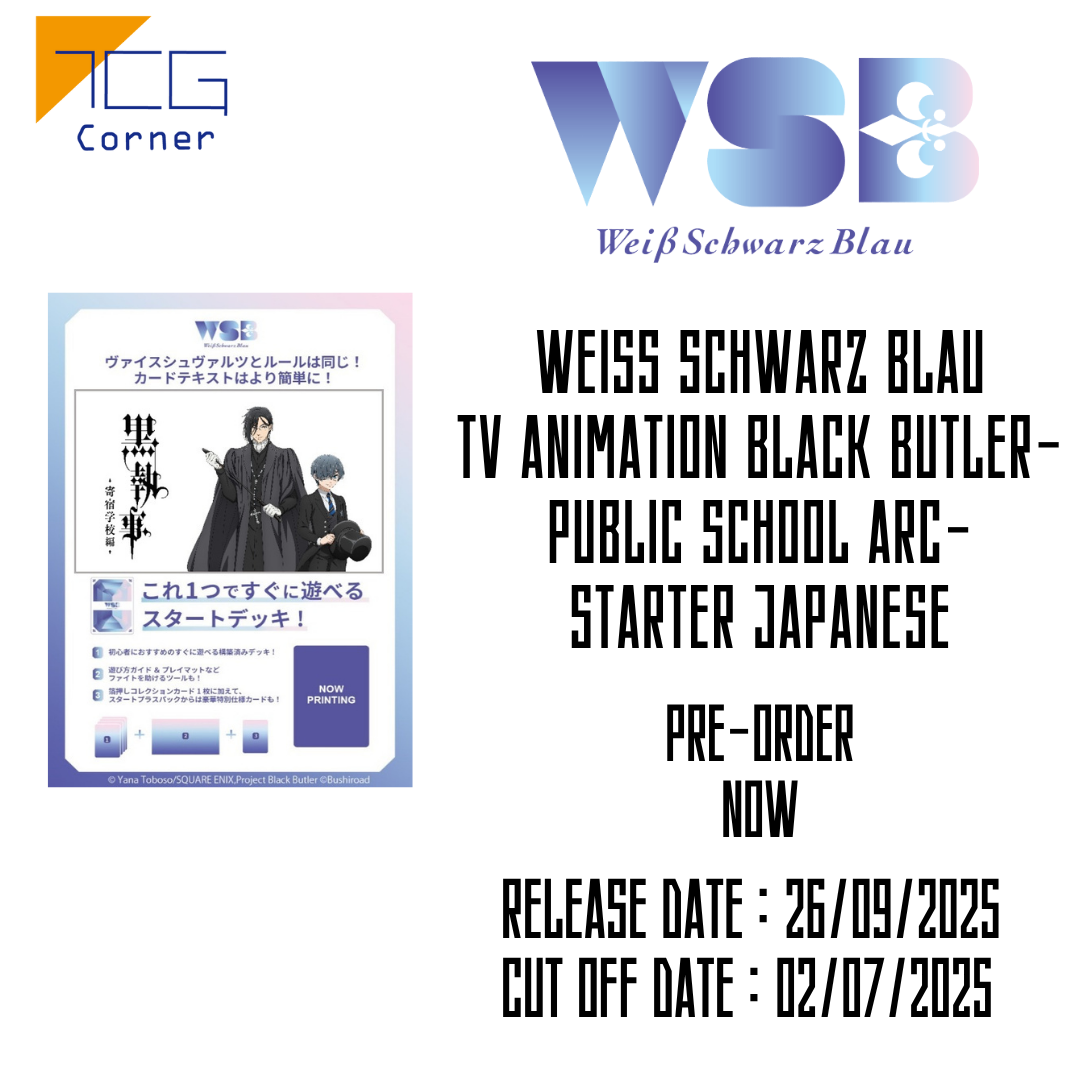 Weiss Schwarz Blau TV animation Black Butler-Public School Arc- Starter Japanese Pre-Order