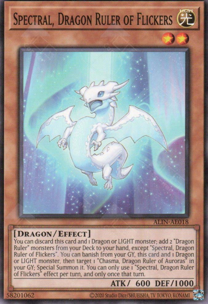 Dragon Ruler Spectra ALIN-AE018 Spectral, Dragon Ruler of Flickers (N) – TCG Corner