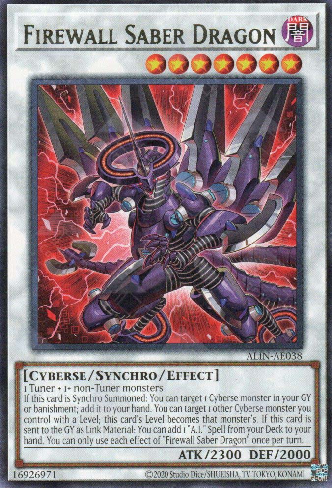 ALIN-AE038 Firewall Saber Dragon (R)