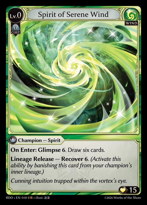 RDO-010 Spirit of Serene Wind (Ultra Rare)