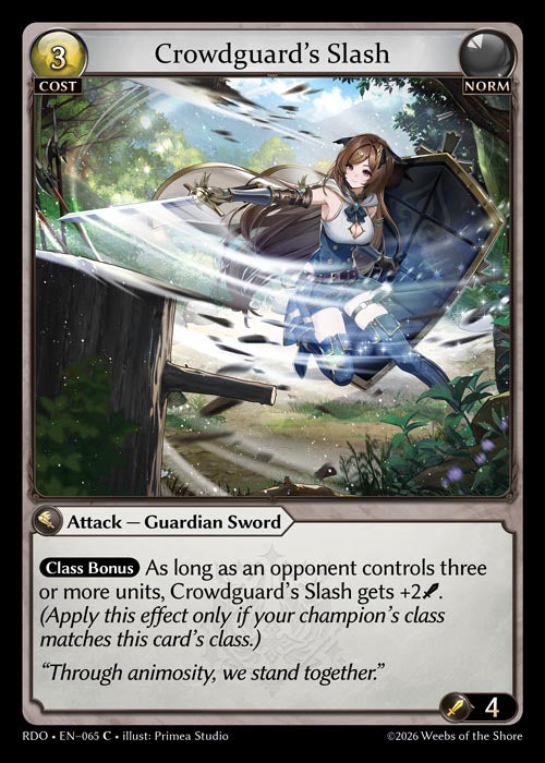 RDO-065 Foil-Crowdguard's Slash (Common)
