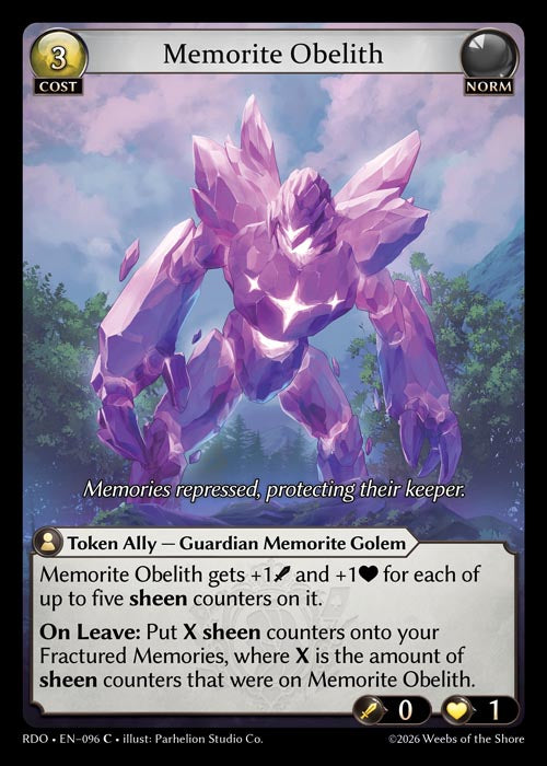 RDO-096 Memorite Obelith (Common)