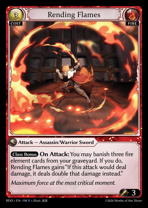 RDO-198 Rending Flames (Rare)
