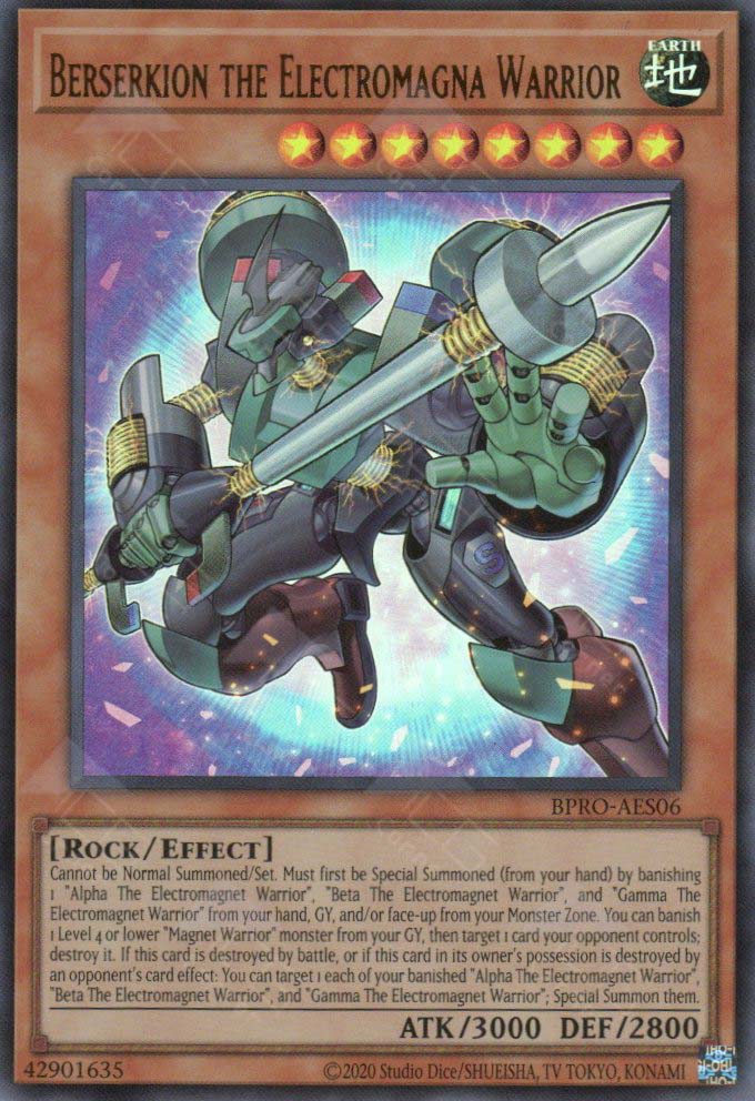 BPRO-AES06 Berserkion the Electromagna Warrior (UR)