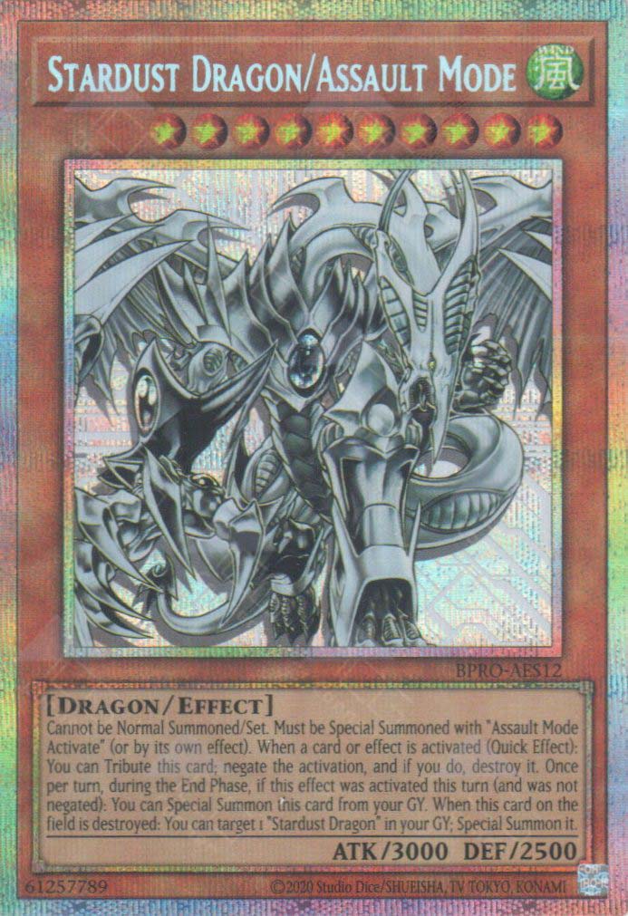 BPRO-AES12 Stardust Dragon/Assault Mode (PSER) (alternate Artwork) (Status B)