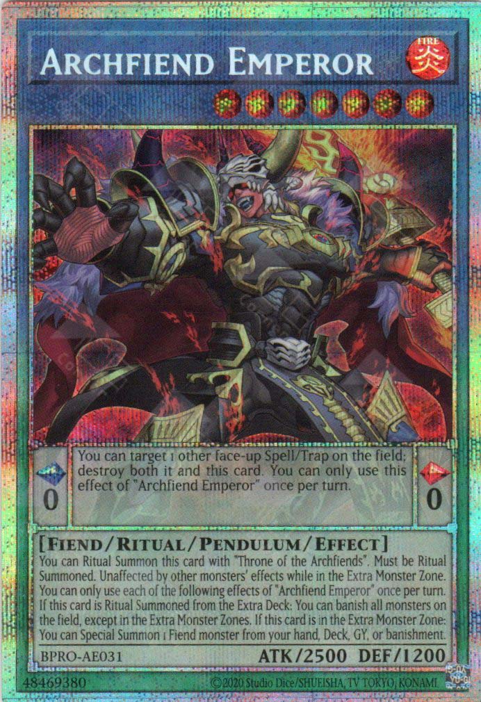 BPRO-AE031 Archfiend Emperor (PSER)