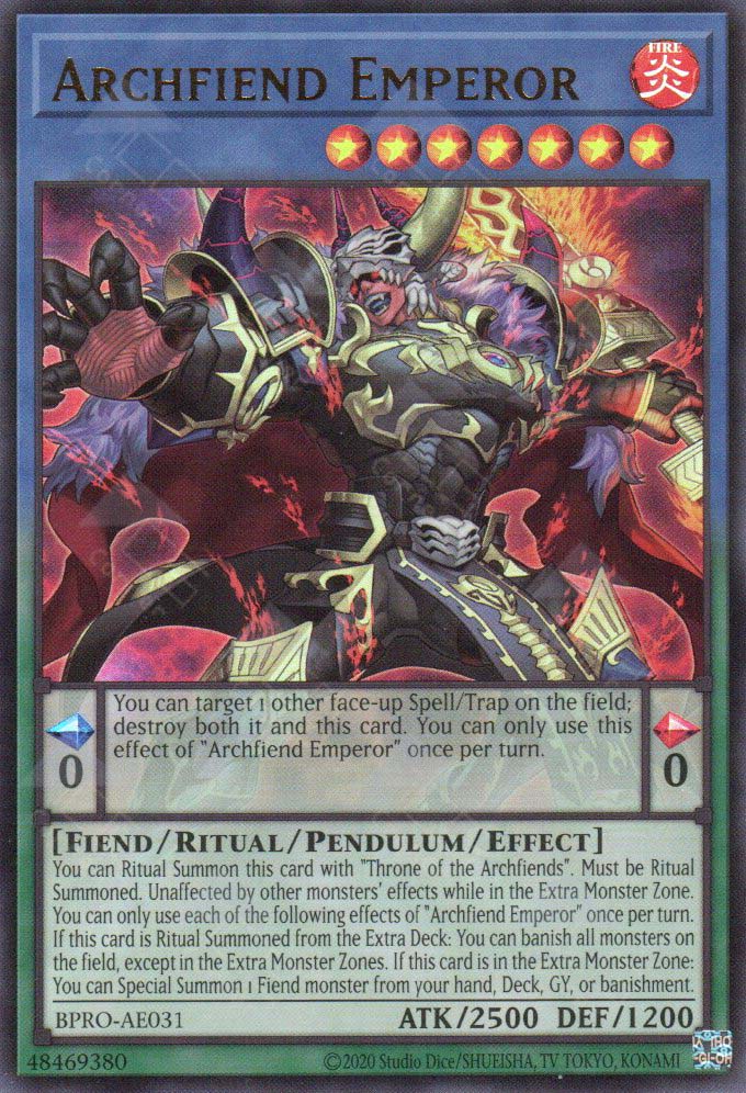 BPRO-AE031 Archfiend Emperor (UR)