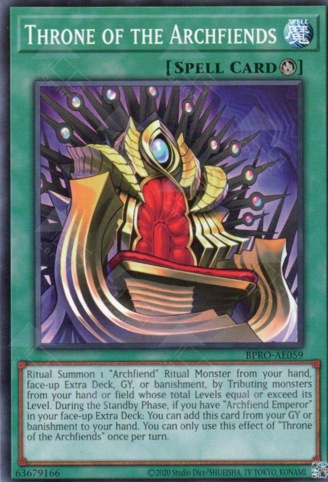 BPRO-AE059 Throne of the Archfiends (N)