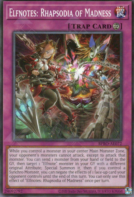BPRO-AE072 Elfnotes: Rhapsodia of Madness (N)