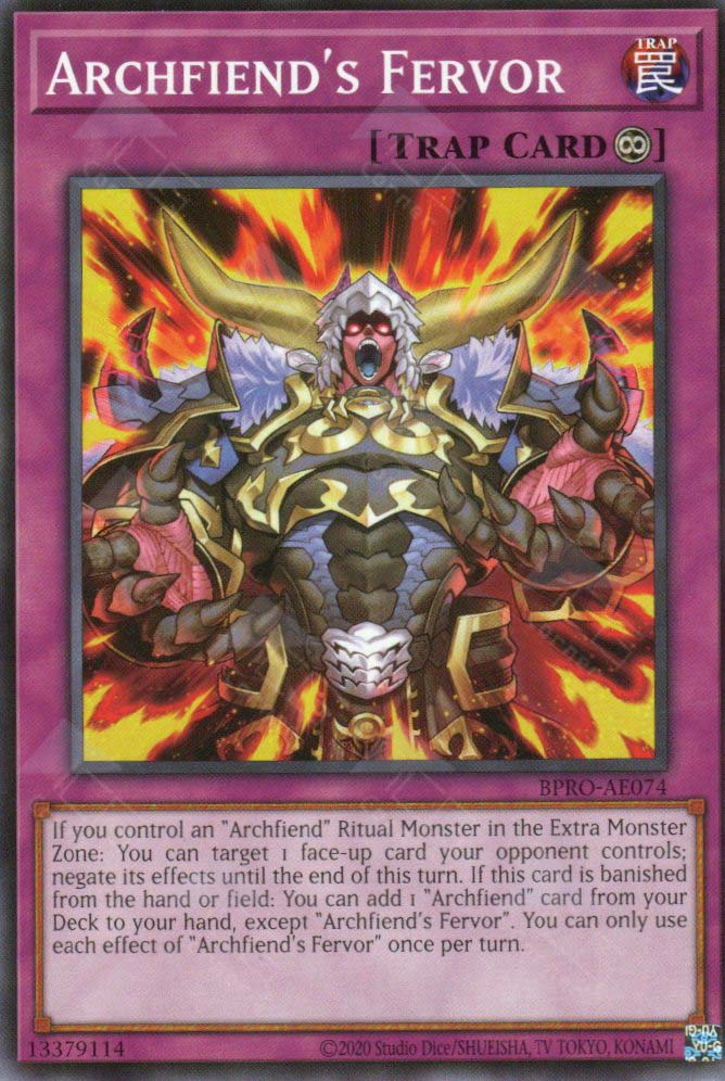 BPRO-AE074 Archfiend's Fervor (N)