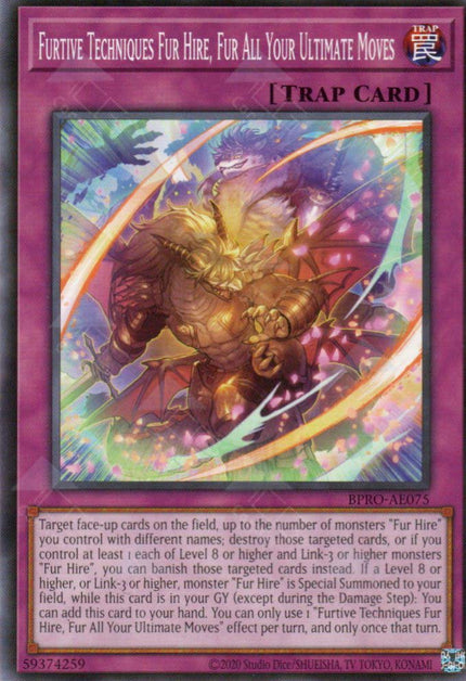 BPRO-AE075 Furtive Techniques Fur Hire, Fur All Your Ultimate Moves (N)