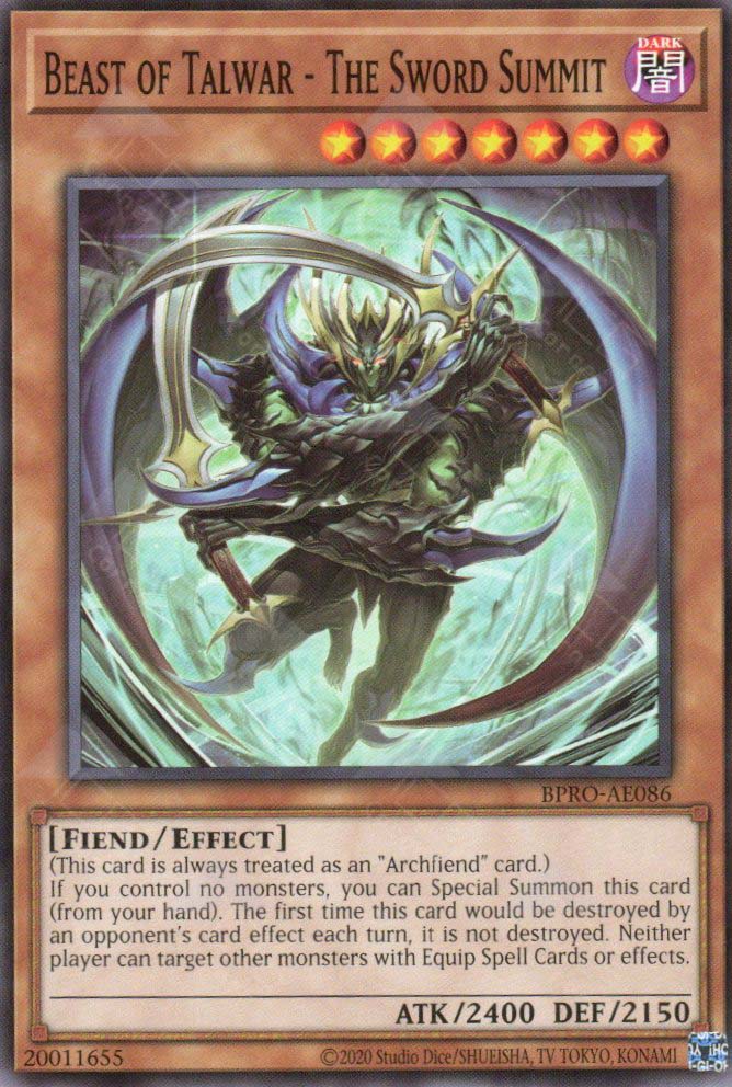 BPRO-AE086 Beast of Talwar - The Sword Summit (N)