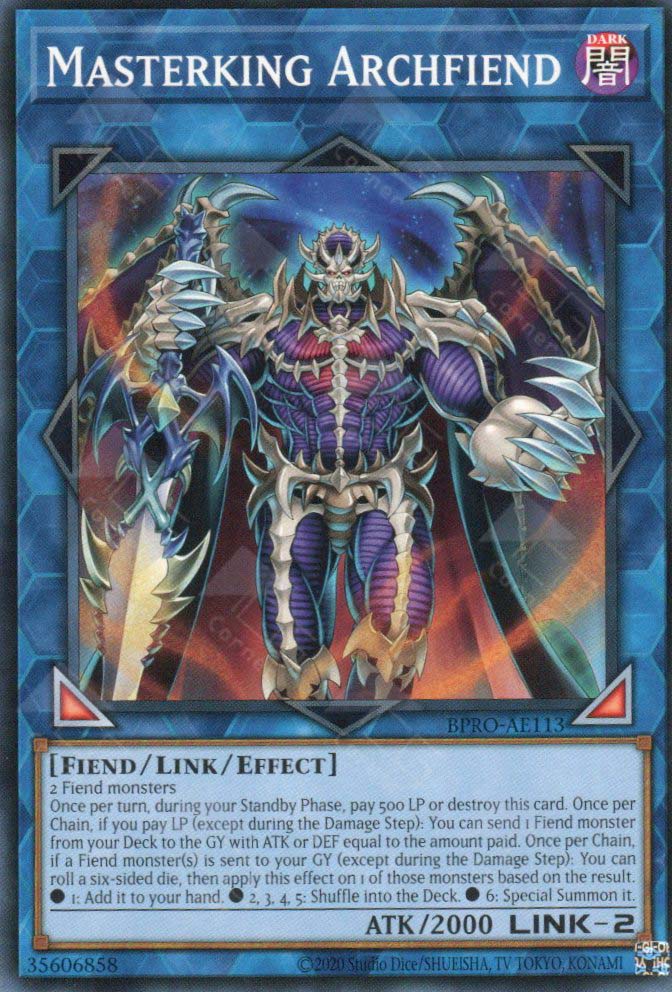 BPRO-AE113 Masterking Archfiend (N)