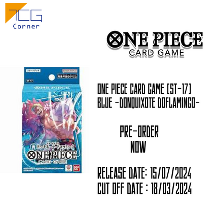 One Piece Card Game [ST-17] Blue -Donquixote Doflamingo- Pre-Order