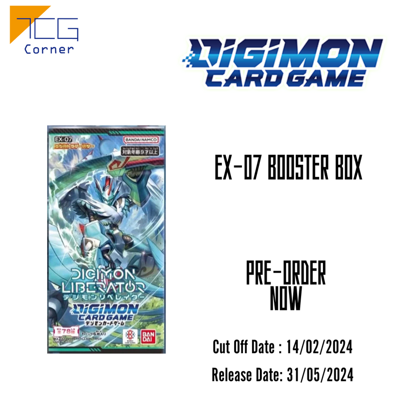 Digimon Booster Pack (EX07) Pre-order Digimon Booster Pack (EX07) Pre-order