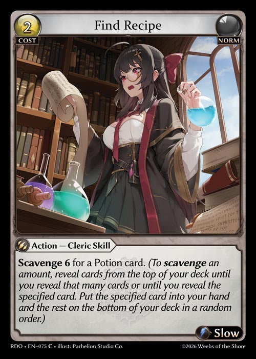 RDO-075 Find Recipe (Common)