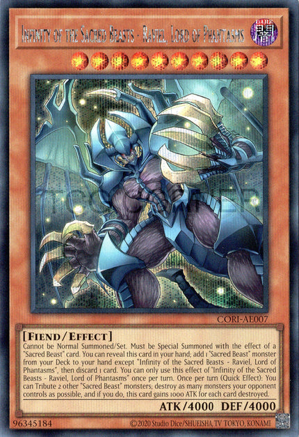 CORI-AE007 Infinity of the Sacred Beasts - Raviel, Lord of Phantasms (SER)
