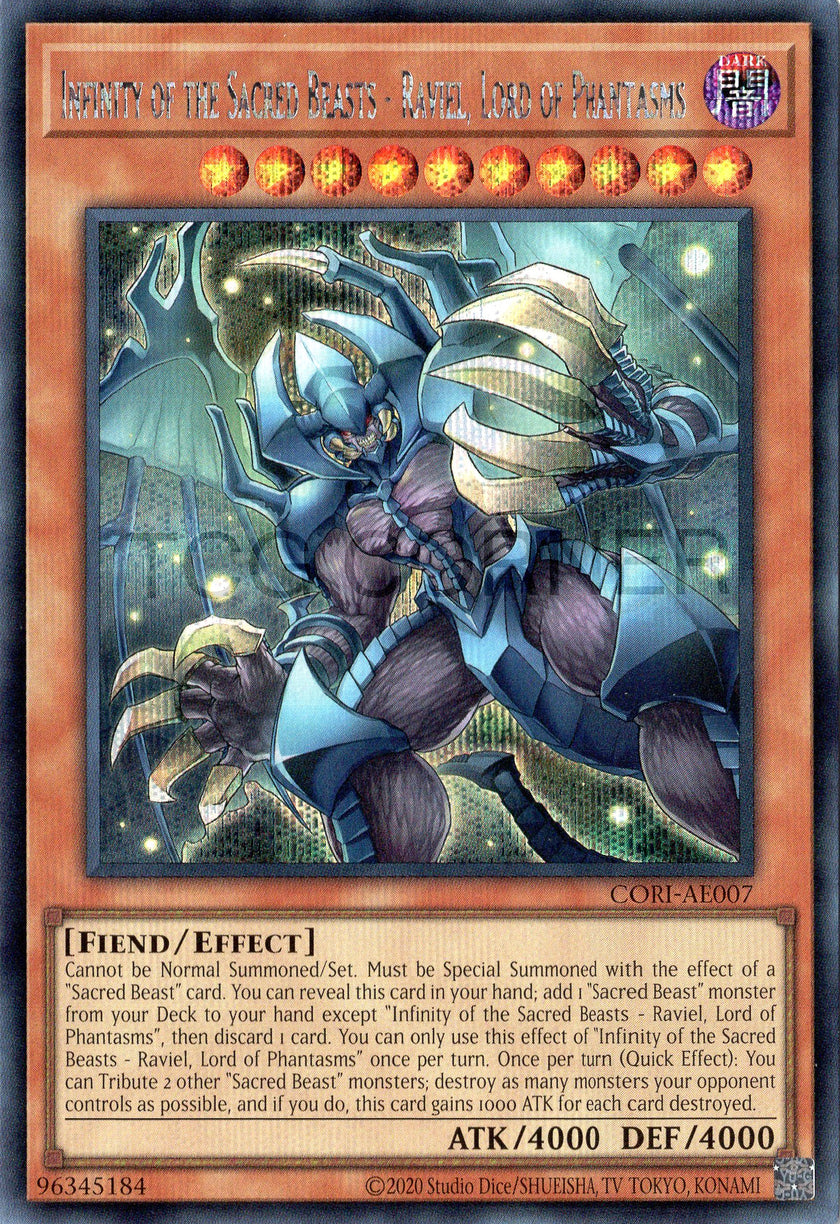 CORI-AE007 Infinity of the Sacred Beasts - Raviel, Lord of Phantasms (SER)