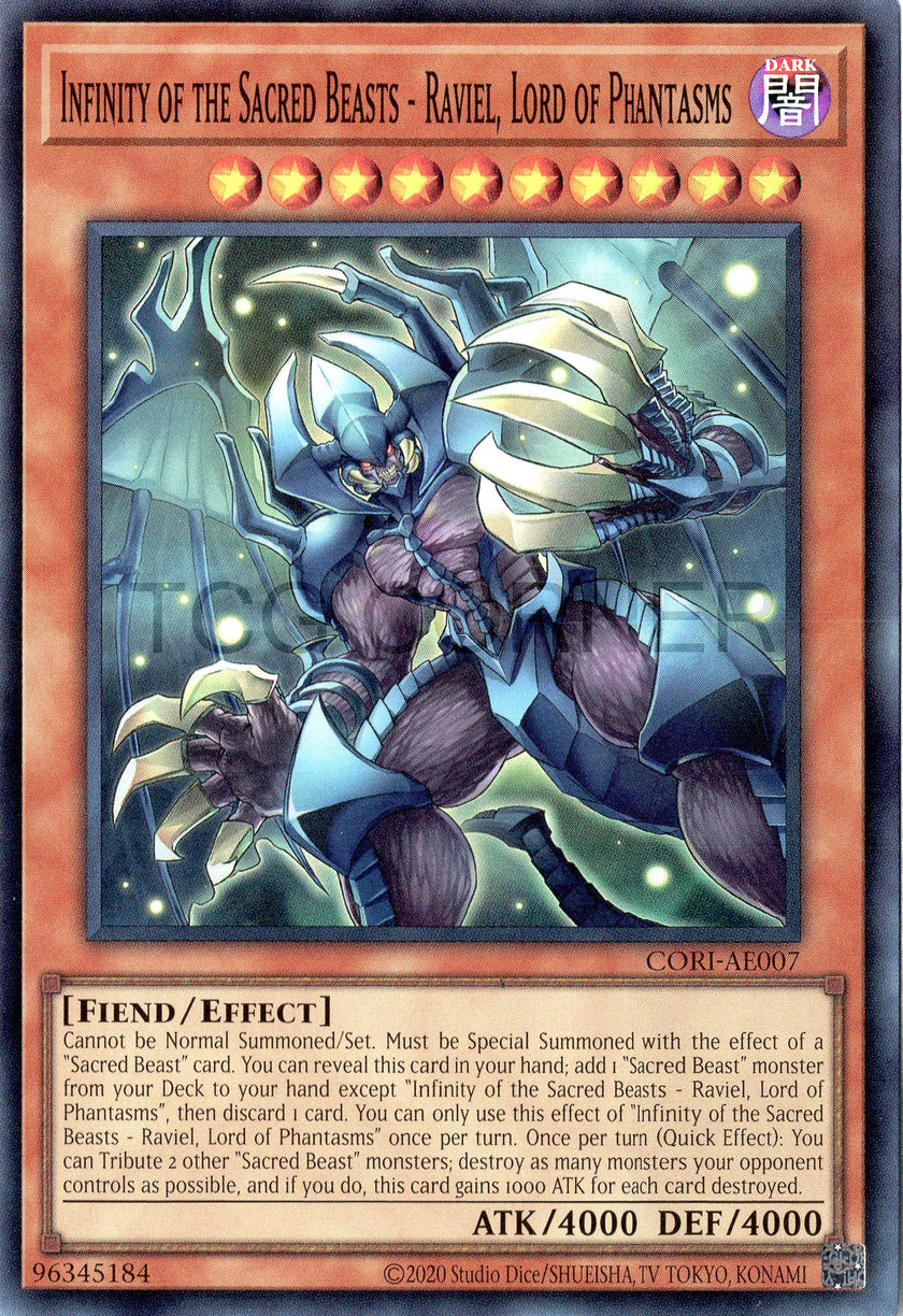 CORI-AE007 Infinity of the Sacred Beasts - Raviel, Lord of Phantasms (SR)