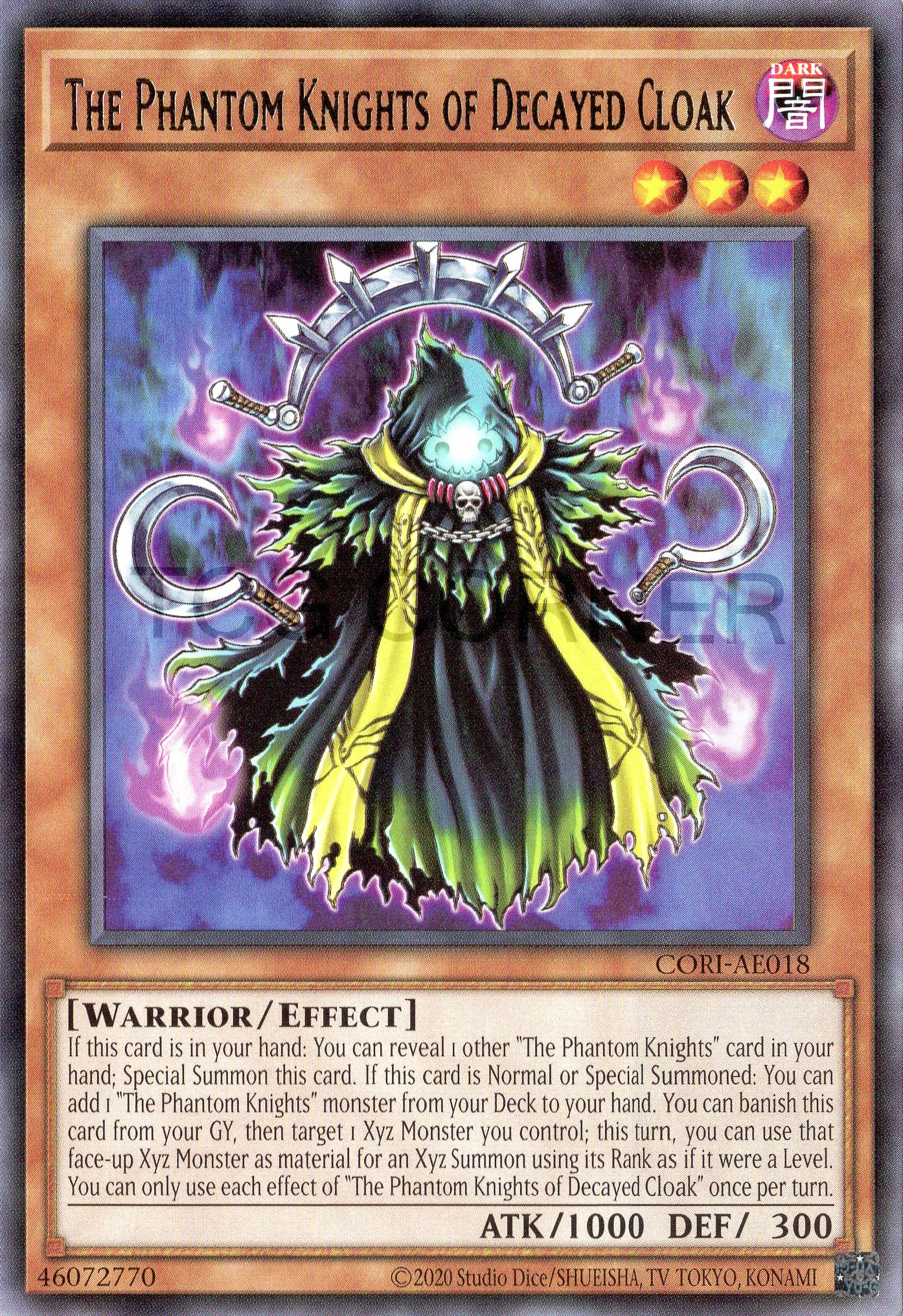 CORI-AE018 The Phantom Knights of Decayed Cloak (R)