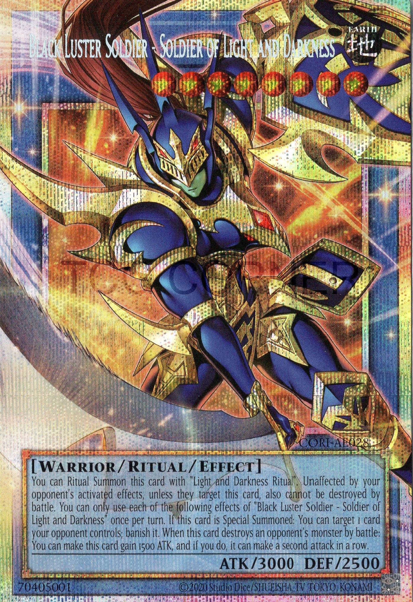 CORI-AE028 Black Luster Soldier - Soldier of Light and Darkness (PSER)