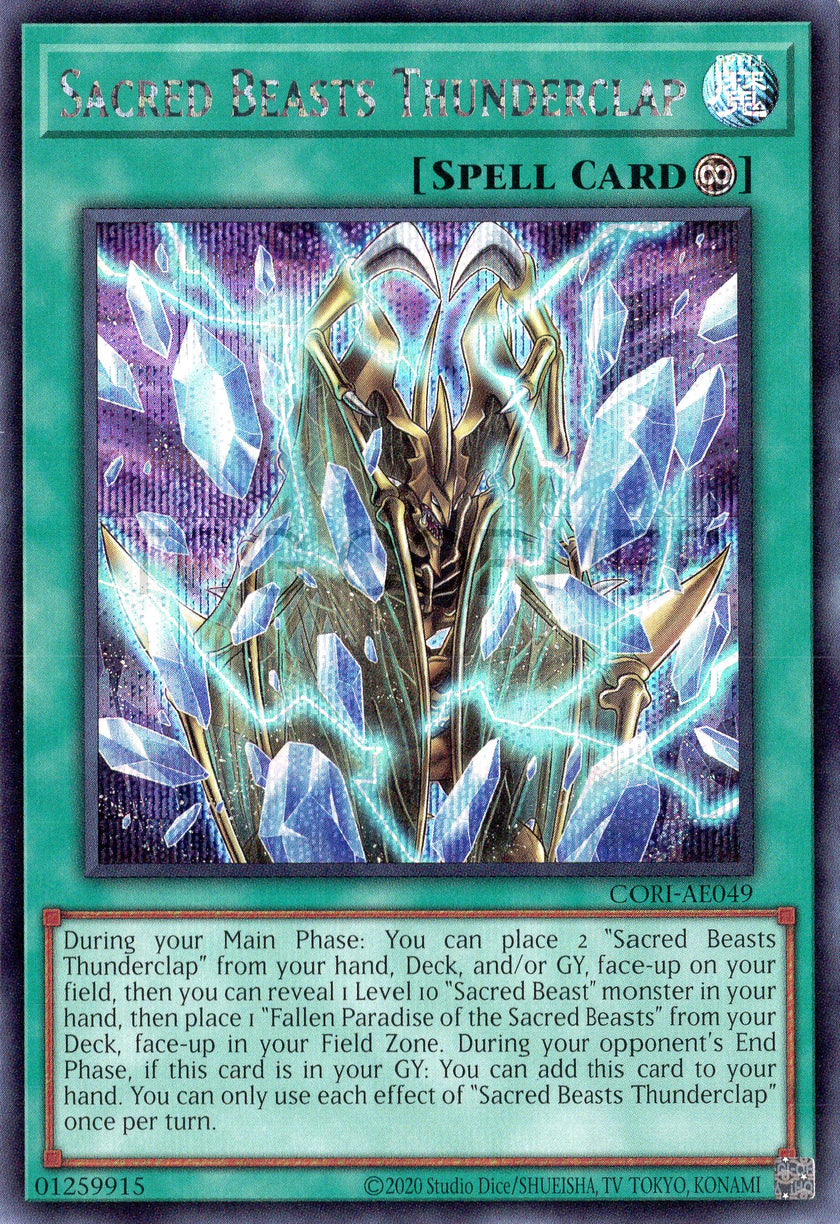CORI-AE049 Sacred Beasts Thunderclap (SER)