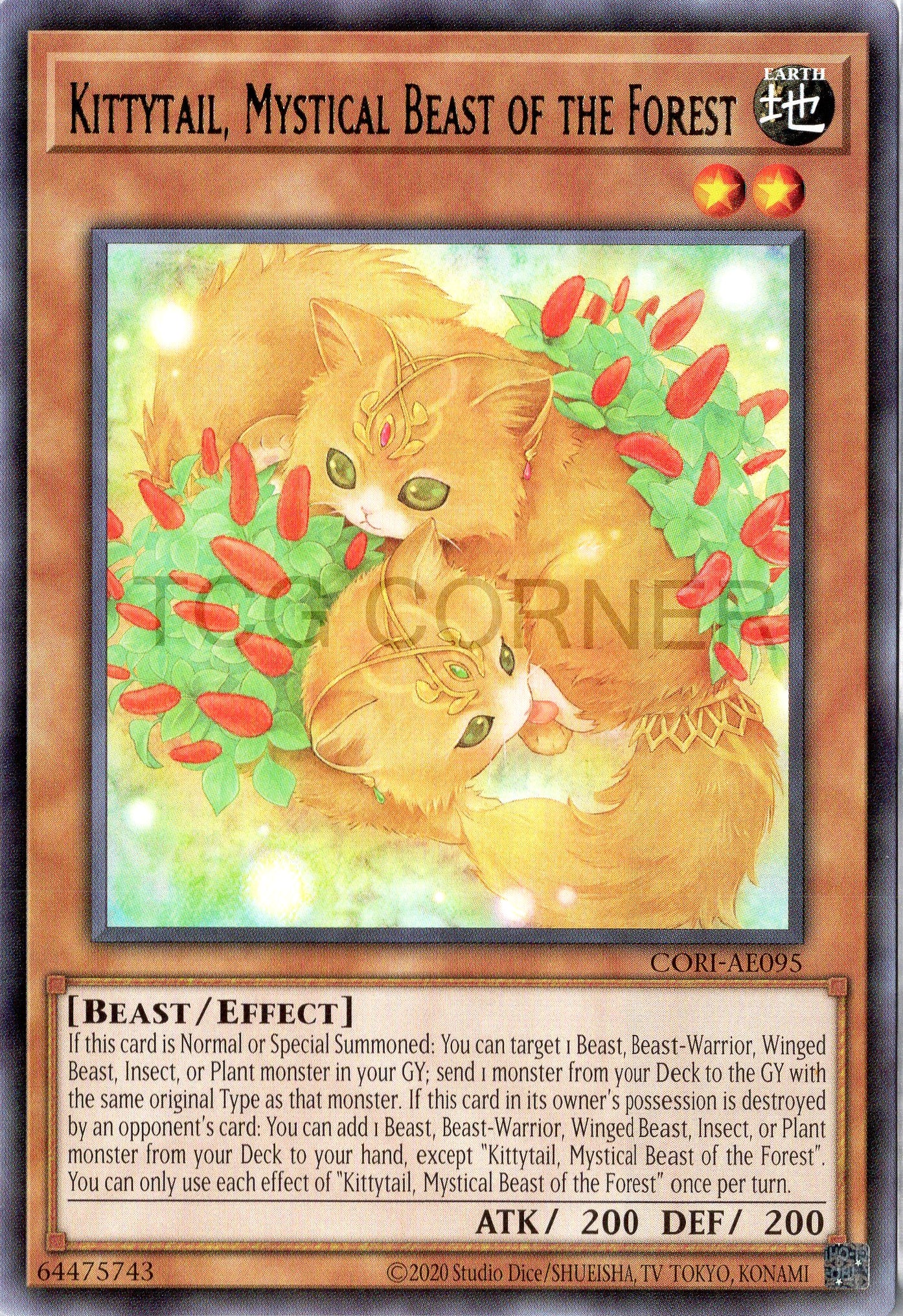 CORI-AE095 Kittytail, Mystical Beast of the Forest (R)