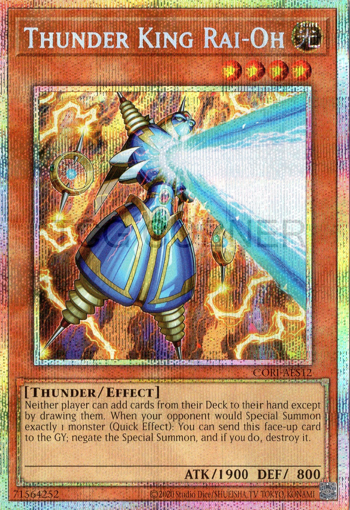 CORI-AES12 Thunder King Rai-Oh (PSER)