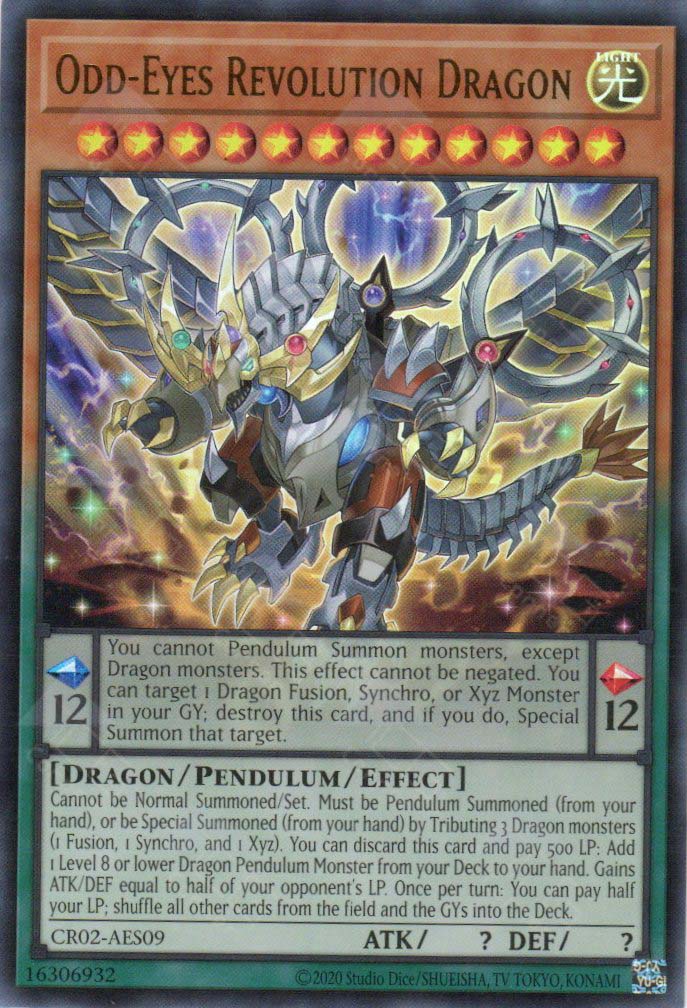CR02-AES09 Odd-Eyes Revolution Dragon (UR)