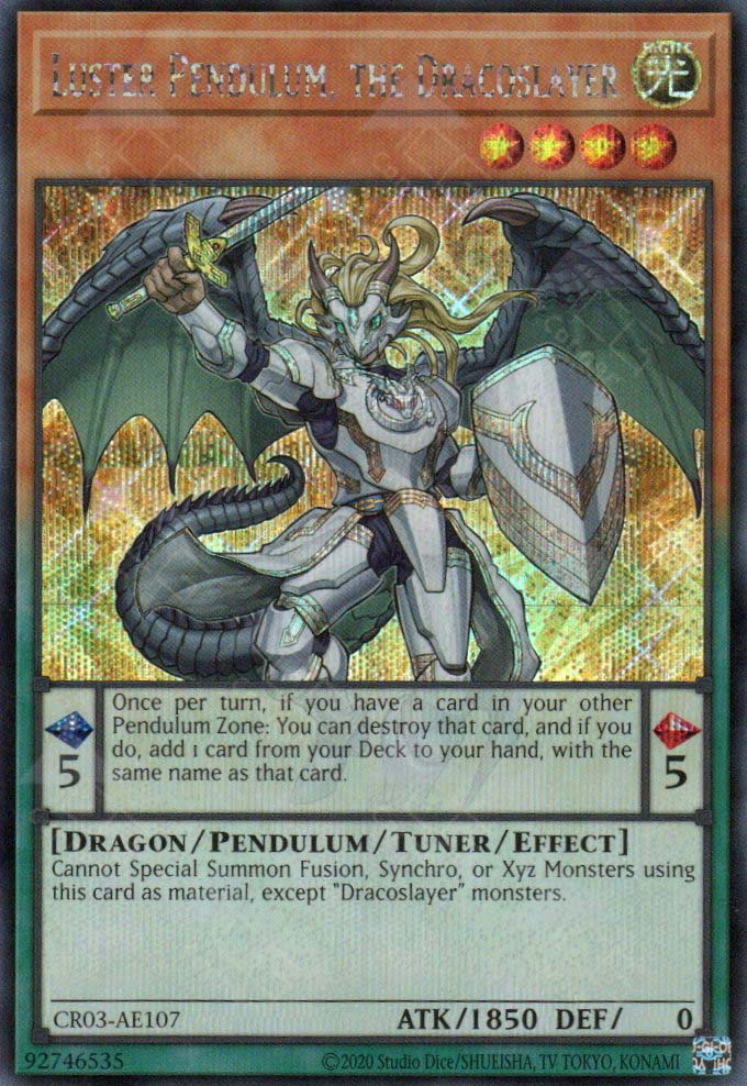 CR03-AE107 Luster Pendulum, the Dracoslayer (SER)