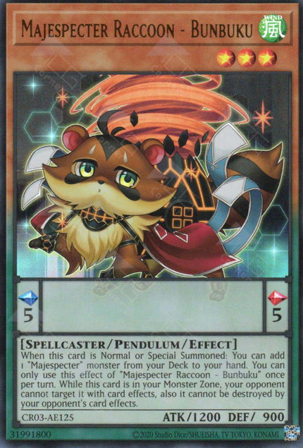 CR03-AE125 Majespecter Raccoon - Bunbuku (UR)