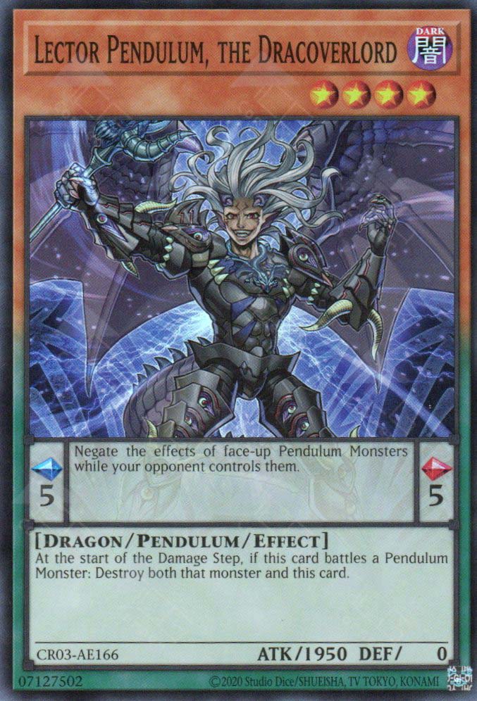 CR03-AE166 Lector Pendulum, the Dracoverlord (SR)