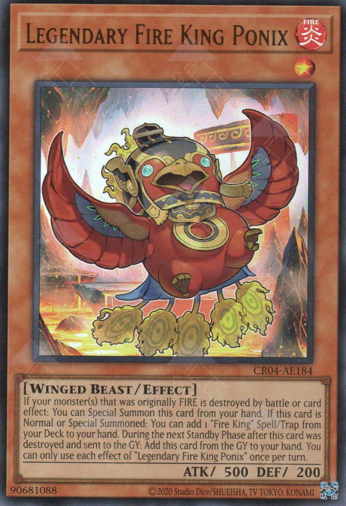 CR04-AE184 Legendary Fire King Ponix (UR)