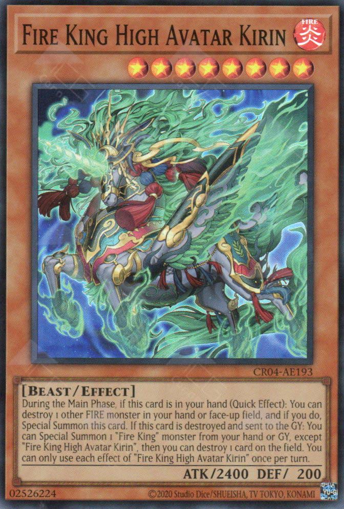 CR04-AE193 Fire King High Avatar Kirin (SR)