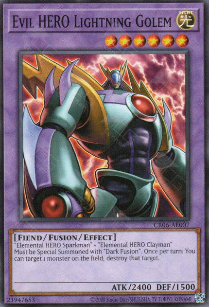 CR06-AE007 Evil HERO Lightning Golem (N)