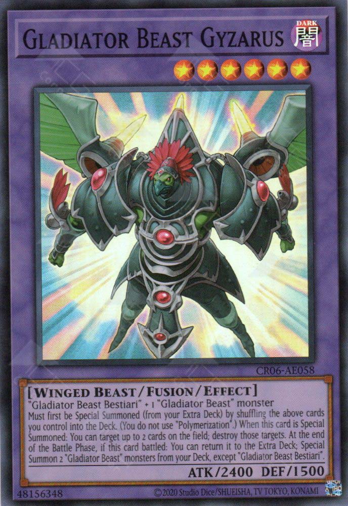 CR06-AE058 Gladiator Beast Gyzarus (SR)